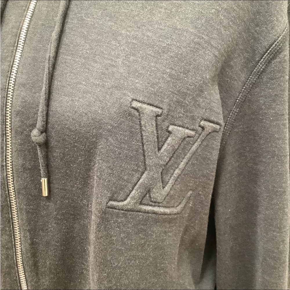 Louis Vuitton Gray Cardigan Sweater